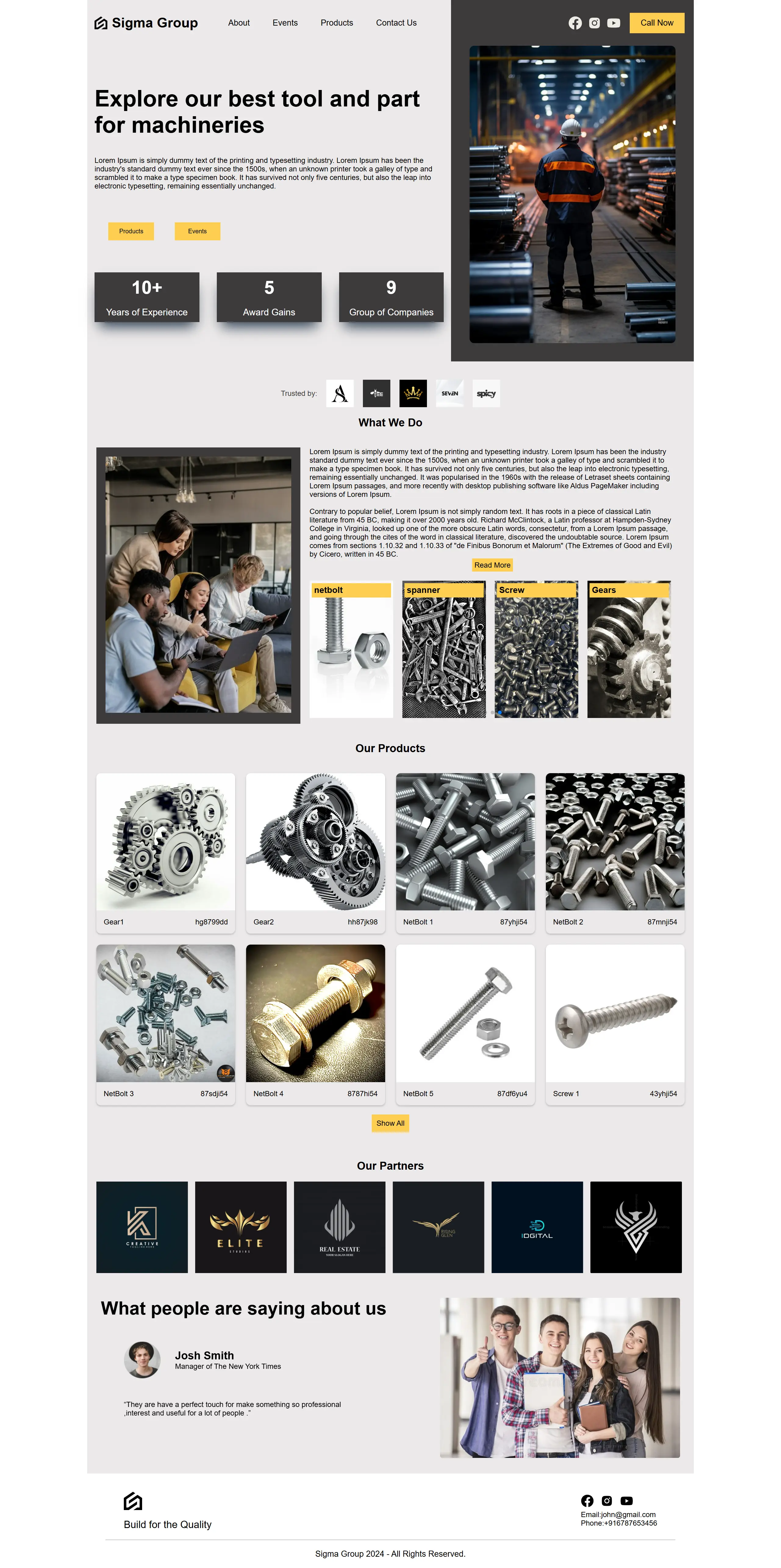 Hardware Listing Website