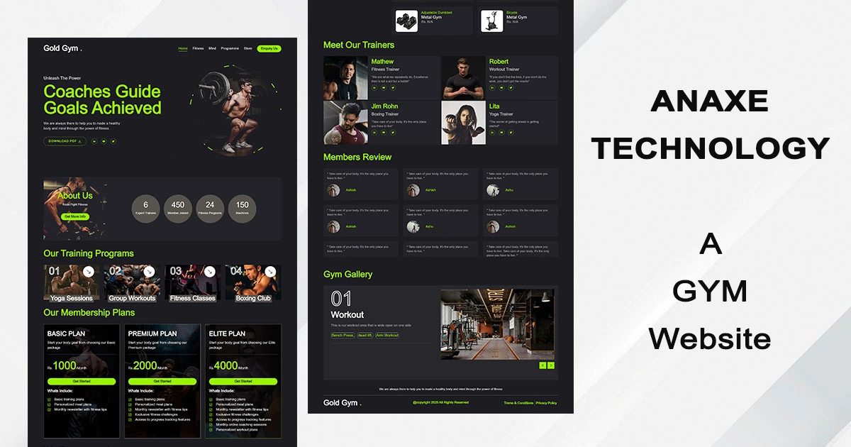 Gym Website