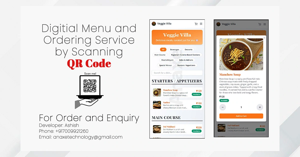 Restaurant Platform (QR based)